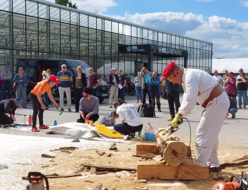 Holz-Säge- Musik- Performance vom Feinsten